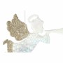 Décorations de Noël DKD Home Decor Angels Acrylique Paillettes (4 pcs) (12.5 x 0.5 x 9 cm)