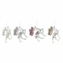 Décorations de Noël DKD Home Decor Acrylique Paillettes Renne (4 pcs) (8.5 x 3 x 14 cm)