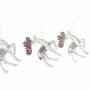 Décorations de Noël DKD Home Decor Acrylique Paillettes Renne (4 pcs) (8.5 x 3 x 14 cm)