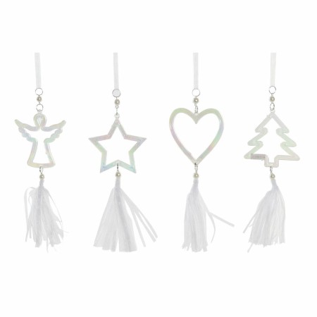 Décorations de Noël DKD Home Decor Acrylique Polycarbonate (4 pcs) (9 x 0.5 x 32 cm)