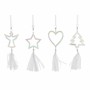 Décorations de Noël DKD Home Decor Acrylique Polycarbonate (4 pcs) (9 x 0.5 x 32 cm)