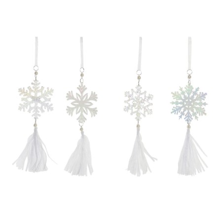 Décorations de Noël DKD Home Decor Acrylique Polycarbonate (4 pcs) (9 x 0.5 x 32 cm)
