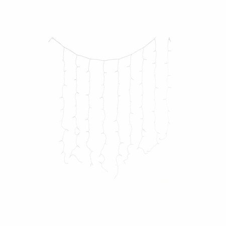 Barrière lumineuse LED DKD Home Decor Noël Blanc PVC (200 x 1 x 200 cm)