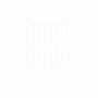 Barrière lumineuse LED DKD Home Decor Noël Blanc PVC (200 x 1 x 200 cm)