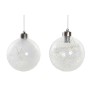 Boule de Noël DKD Home Decor Verre (10 x 10 x 10 cm) (2 pcs)