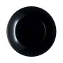 Plato Llano Luminarc Zelie Negro Negro Vidrio Ø 25 cm (12 Unidades)