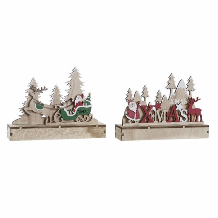 Décorations de Noël DKD Home Decor Bois MDF (2 pcs) (22.5 x 5 x 17 cm)