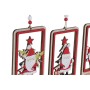 Décorations de Noël DKD Home Decor Bois MDF Père Noël (3 pcs) (8 x 0.5 x 13 cm)
