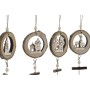 Décorations de Noël DKD Home Decor Métal Bois MDF (4 pcs) (8 x 4 x 42 cm)