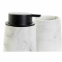 Ensemble de Bain DKD Home Decor Blanc Noir Gris Plastique Résine Moderne (2 pcs) (8.6 x 8.6 x 12.3 cm)