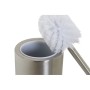 Brosse de salle de wc DKD Home Decor Argent Acier (11 x 11 x 37 cm)