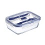 Boîte à lunch hermétique Luminarc Pure Box Active Bicolore verre 1,22 L 16 cm (6 Unités)