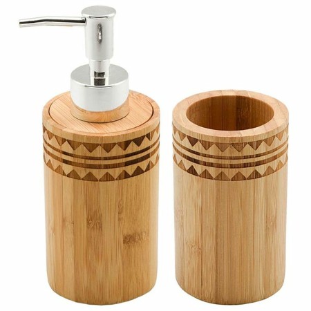 Ensemble de Bain DKD Home Decor Bambou (6.8 x 11 x 6 cm) (2 pcs)