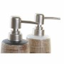 Ensemble de Bain DKD Home Decor Blanc Marron Noir Grès Boho (2 pcs)