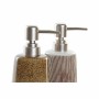 Ensemble de Bain DKD Home Decor Marron Gris Grès Boho (2 pcs)