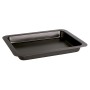 Plateau pour Four Quid Sweet Grey Noir Métal 36 x 24 x 4 cm (12 Unités)