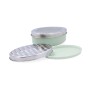 Râpe avec réservoir Quid Ozon Vert Métal 17 x 12 x 7 cm (12 Unités)