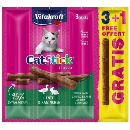 Snack para Gatos Vitakraft CatStick Duck