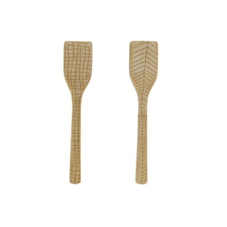 Spatule DKD Home Decor Bambou Naturel (2 pcs) (6 x 6 x 30 cm)