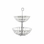 Coupe à fruits DKD Home Decor Argent Métal Couverts (28 x 28 x 40 cm)