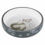 Mangeoire pour chats Trixie Blanc Gris