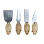 Set d'Ustensiles de Cuisine DKD Home Decor Acier inoxydable Pin (4 pcs)