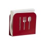 Porte-serviettes DKD Home Decor Rouge Noir Métal (15 x 4 x 12.5 cm) (2 pcs)