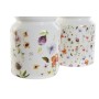 Pot pour ustensiles de cuisine DKD Home Decor Fleurs MDF Dolomite (1 L) (2 Unités)