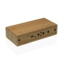 Pendule Réveil Versa Bambou Minimaliste 7,3 x 3,5 x 16 cm