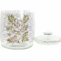 Boîte DKD Home Decor Verre Polyéthylène Fleurs Shabby Chic (14 x 14 x 21.5 cm) (3 pcs) (2 L)