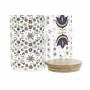 Boîte DKD Home Decor Bambou Verre Borosilicaté Traditionnel Carrelage (2 pcs) (10 x 10 x 22 cm) (1400 ml)