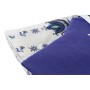 Nappe et serviettes de table DKD Home Decor Bleu Coton Blanc (25 x 26 x 0,5 cm) (150 x 250 x 0.5 cm) (2 pcs)