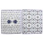 Tapis DKD Home Decor Carrelage Fibre (2 pcs)