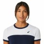 Camiseta Deportiva de Manga Corta Asics Court Azul marino Tenis