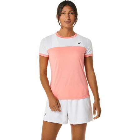 Camiseta Deportiva de Manga Corta Asics Court Rosa Tenis