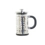 Cafetière à Piston DKD Home Decor Noir Acier inoxydable Argent Verre Borosilicaté (600 ml)