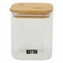 Tarro Quttin Bambú Cuadrado 780 ml (12 Unidades)