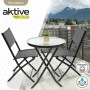 Conjunto de Mesa con 2 Sillas Aktive 3 Piezas Redonda