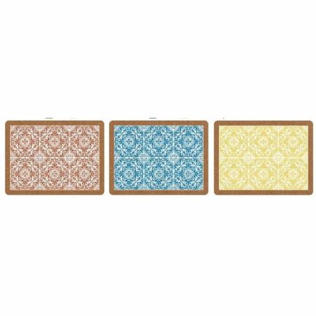 Dessous de plat DKD Home Decor Individuel Carrelage Liège (3 pcs) (40 x 30 x 0.5 cm)