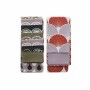 Ensemble de Chiffons DKD Home Decor Noir Orange Coton Blanc Mauve (2 pcs)