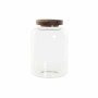 Boîte DKD Home Decor Bois d'acacia Verre Borosilicaté (2 L) (13 x 13 x 19 cm)