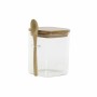 Boîte DKD Home Decor Bambou Verre Borosilicaté 800 ml (10 x 12 x 13 cm)