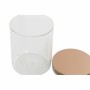 Set de 3 Boites DKD Home Decor Métal Verre Borosilicaté (3 pcs) (650 ml) (10 x 10 x 13 cm)