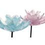 Bougeoir DKD Home Decor Verre Fleur (16 x 16 x 29 cm) (2 pcs)