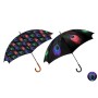 Parapluie DKD Home Decor Noir Polyester Acier inoxydable (2 pcs)