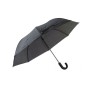 Parapluie DKD Home Decor Noir Polyester Plastique (93 x 93 x 57 cm)