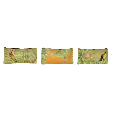 Trousse de toilette DKD Home Decor Carton Tropical (3 pcs) (21.5 x 1 x 10.5 cm)