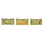 Trousse de toilette DKD Home Decor Carton Tropical (3 pcs) (21.5 x 1 x 10.5 cm)