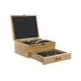 Set d'Accessoires pour Vin DKD Home Decor Bambou Acier inoxydable Marron Clair (8 pcs) (26 x 22 x 13 cm)