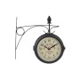 Horloge Murale DKD Home Decor Noir Métal (25 x 8.5 x 25 cm)